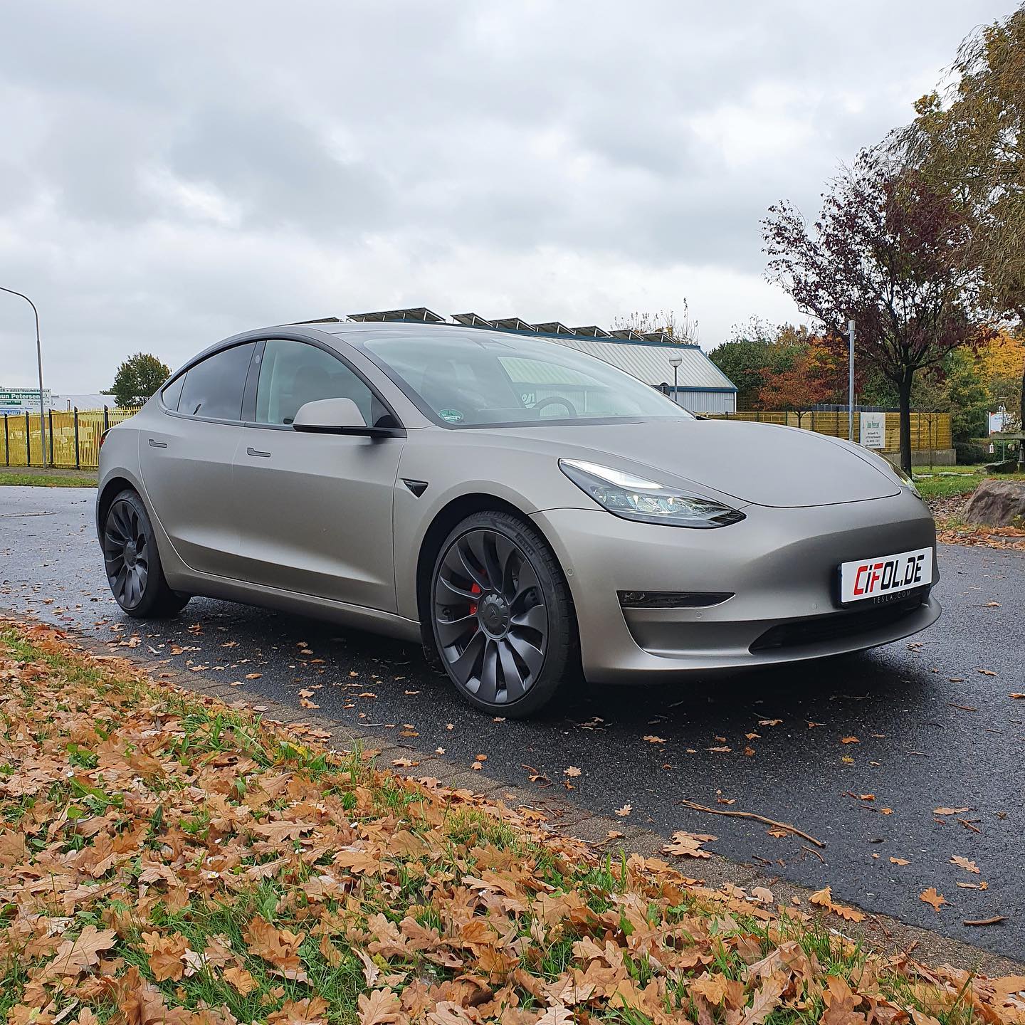 Tesla Model 3 - Matte Aluminium Grey